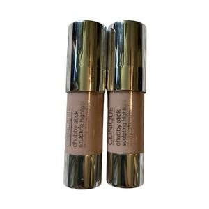 2 x Clinique Chubby Stick Sculpting Highlight 01 Hefty Highlight 0.12oz/3.6g NEW